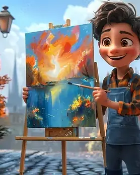 Arte ilustrativa de animação