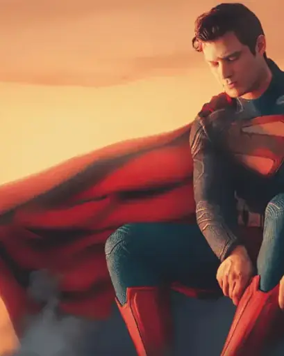 Arte ilustrativa de filme de super-heróis