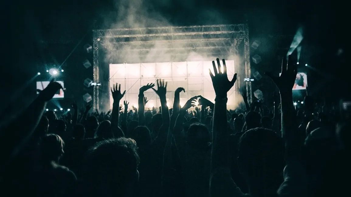 Show com luzes no palco