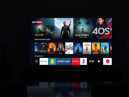 Televisão com interface de streaming aberta